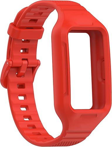 Miniatura 7 de Senter Bandas de reloj de goma y caja para Huawei Band 7 caso, banda de reloj de silicona para reloj inteligente Honor Band 7