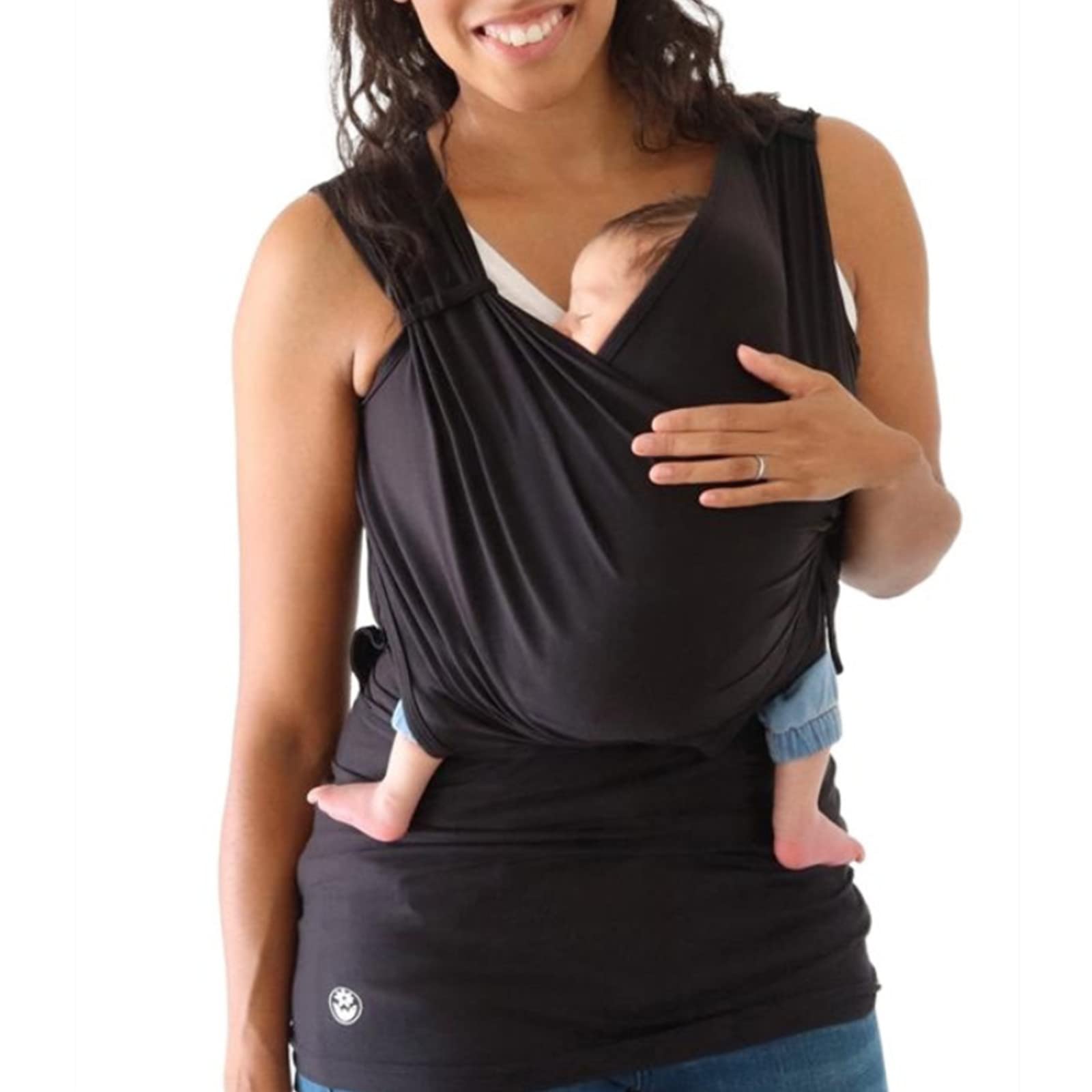 Amtopiyo Papá Camiseta Canguro Mamá Calma Portabebés Wrap Cuello en V Manga Corta Camisetas sin Mangas