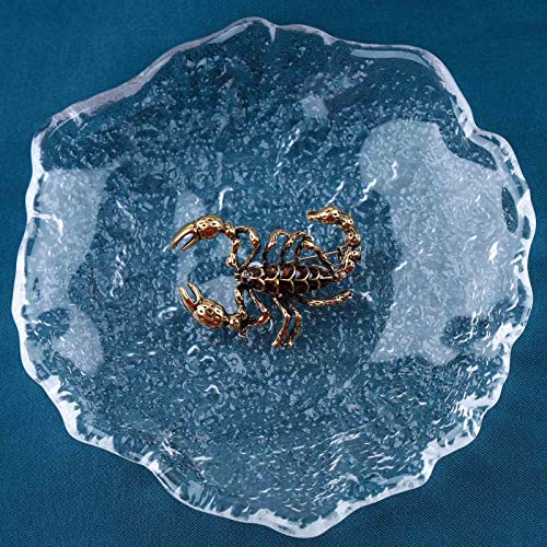 Image of Scorpion Enamel Pin Black Gold Scorpion Insect Brooch Personality Corsage Bouquet Lapel Pin Scarf Shawl Decoration Accessories for Women Men