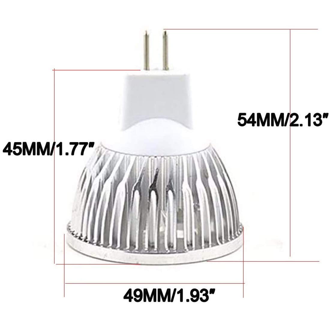 MR16 Lampadine alogene 50W, Faretti Alogeni GU5.3 Dimmerabile, 540-600lm Bianco Caldo 2800K, GU5.3 Lampadine per faretti Base a 2 pin, per Illuminazione da incasso, luci di binario, Confezione da 6