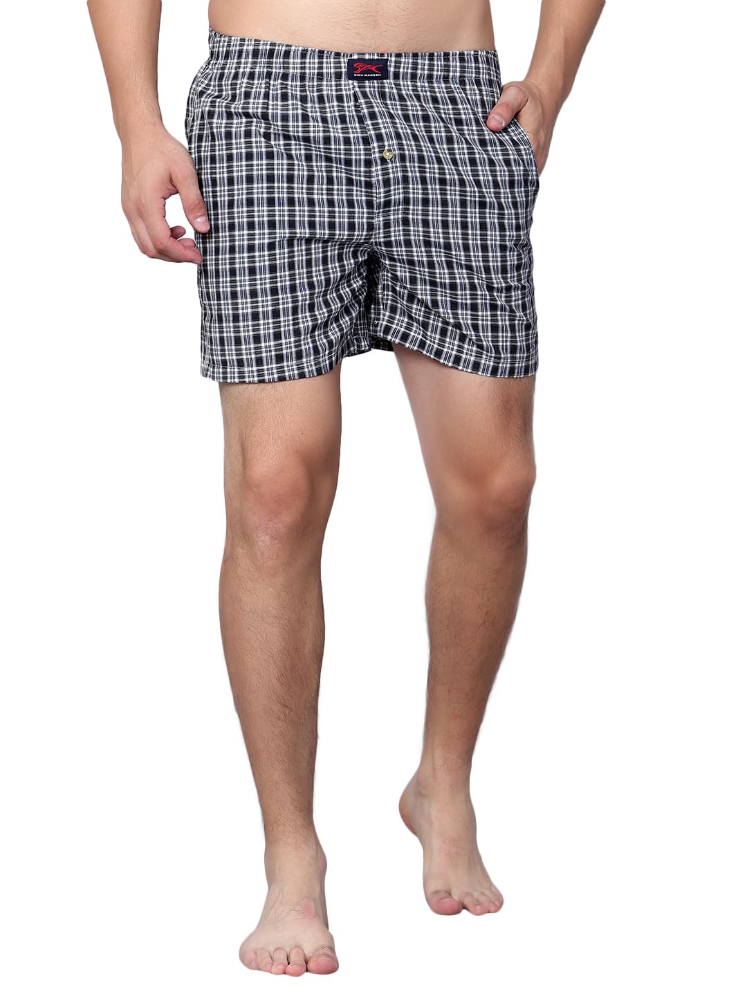 Men's Cotton Boxer Shorts Graphic Print Set-image-13