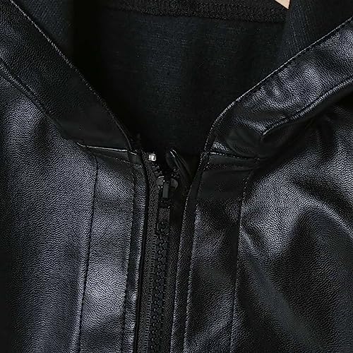 Kids Coats Boys Winter 5t Fall Winter Fashion Leather Coat Loose Casual Jacket Top 4t Winter Jacket Boys3