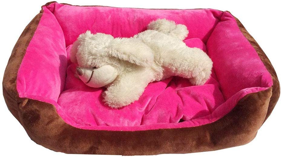 PETITUDE Premium Large Dog Bed for Large Dogs Washable-Orthopedic Big Dog Beds Slip-Resistant Bottom- Pink/Brown -66 x 53 x 22 Centimeters (B0BQNDPH6L) Amazon Price History, Amazon Price Tracker