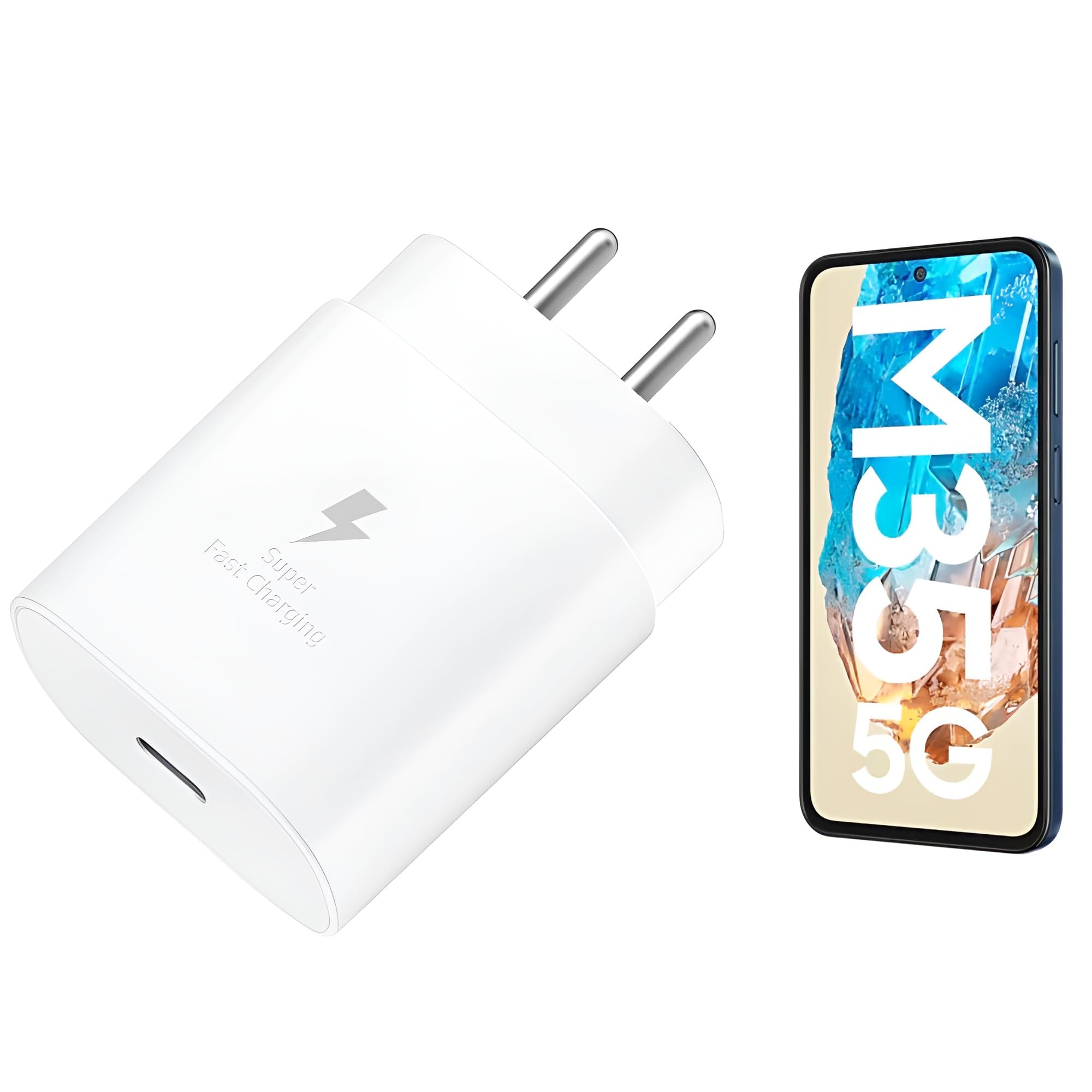 25W Type C Super Fast Charging Adapter Compatible with Samsung Galaxy M35/F55/F15/A15/M05/M55s, M14/M15/M33/M34/F05/A14/A15/A35/A54/F14 | S20 FE/S21/S21 FE/S21Ultra/S22/S23/S24, PPS PD, 25 w, White (B0D9QPXLS7) Amazon Price History, Amazon Price Tracker