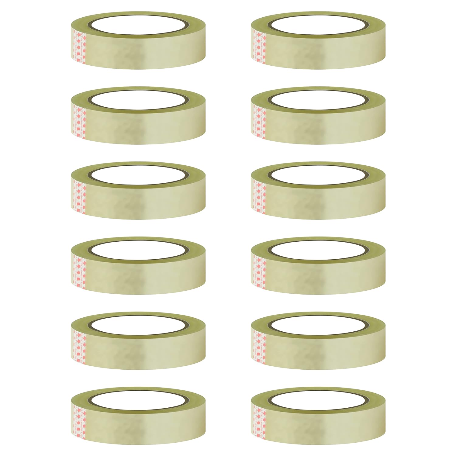 Thump 46 Meters Magic Tape Roll 18mm Invisible writable BOPP Packaging Decorating and DIY Clear Self Adhesive Cellotape for School Projects Home and Office use (Transparent, Pack of 12)