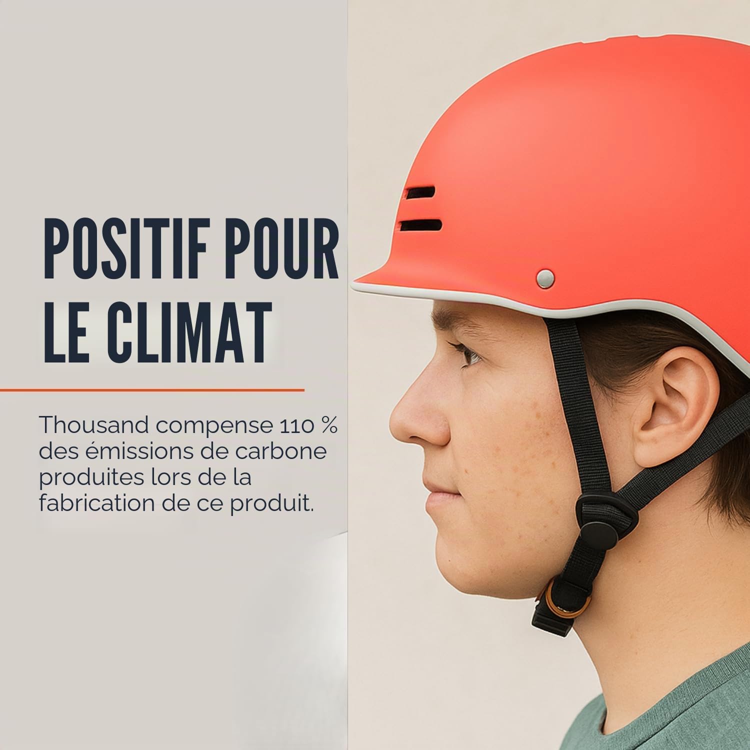 Casque de vélo Adulte Thousand Heritage – Casque Unisexe ventilé avec système antivol PopLock – Idéal pour Le vélo ou Le Skateboard, pour Hommes et Femmes