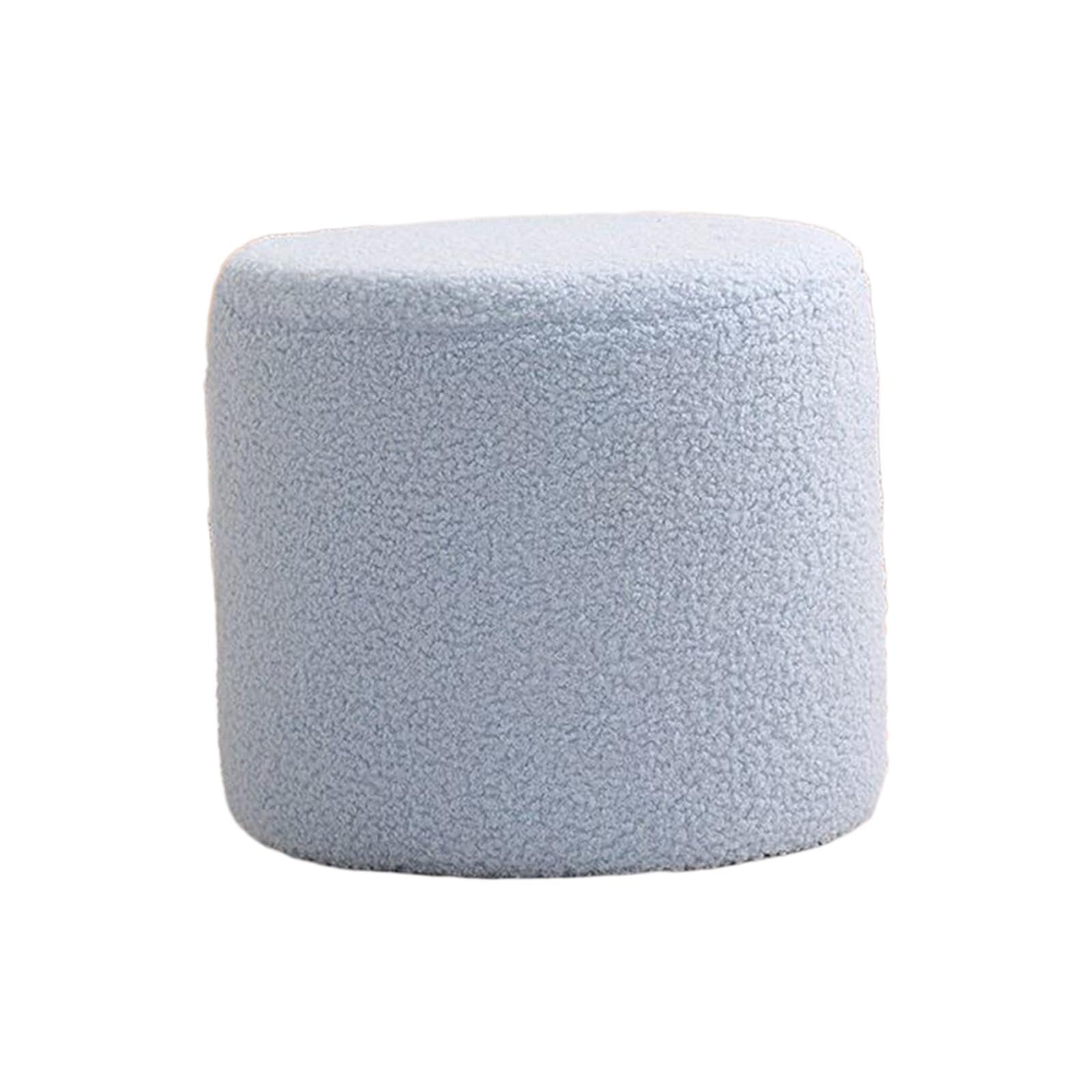 Tabouret ottoman bleu au style décoratif créatif et rembourrage doux