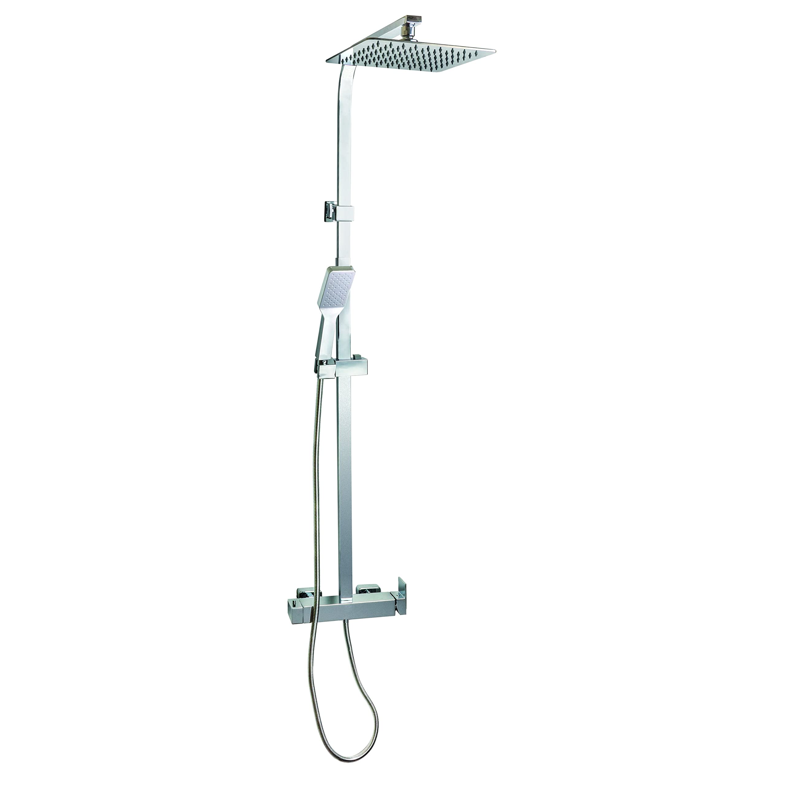 Wirquin 60723568 - Colonna doccia Monza Touch con miscelatore meccanico 1 getto, cromato