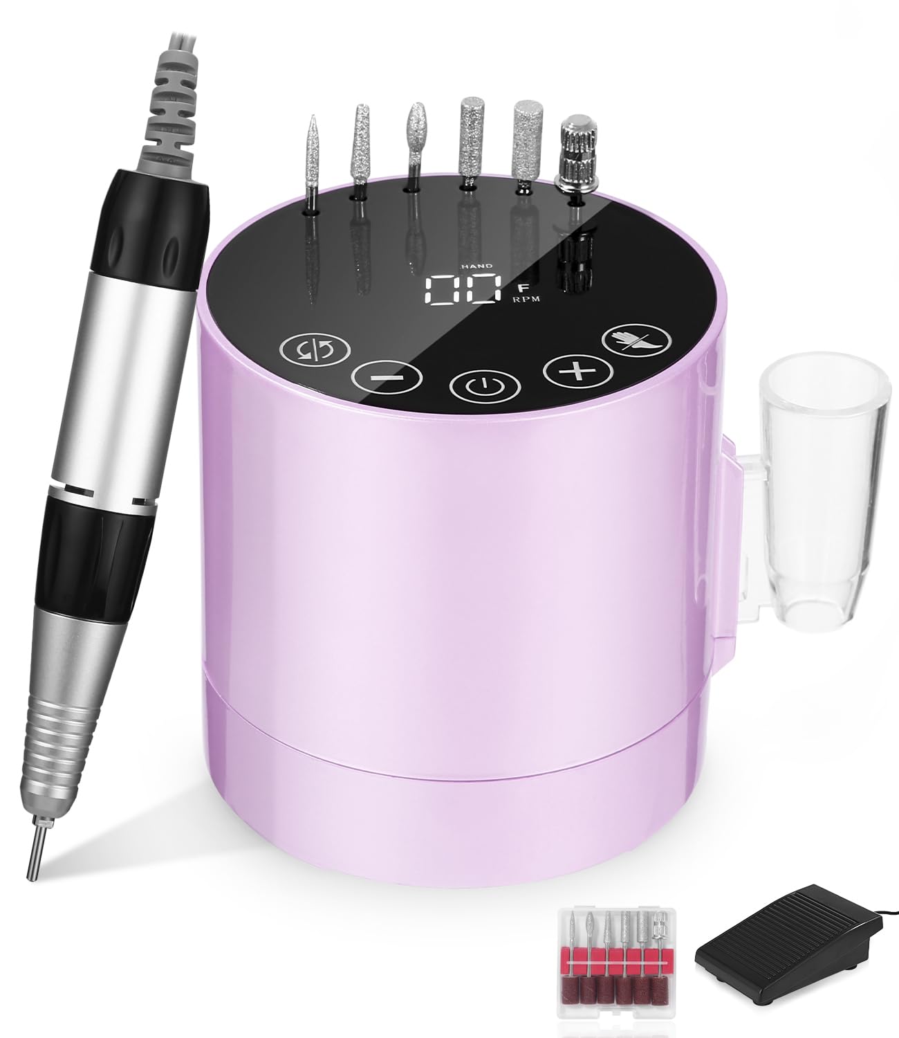 Nagelfräser Professionell, 35000RPM Nagelfräser für Gelnägel, Elektrische Nagelfeile, Maniküre Set Elektrisch, Fräser Nägel