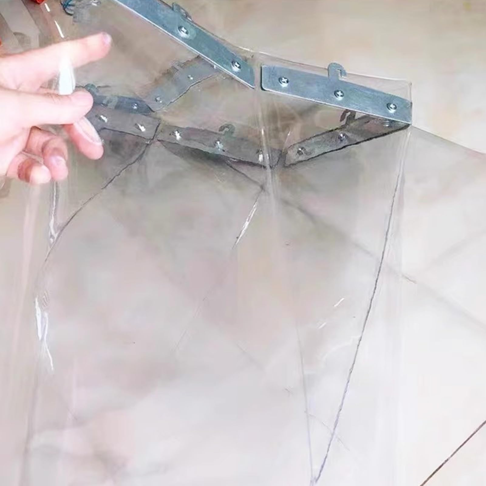 PVC-Streifen Vorhang Kit für Gefrierschrank, Keller, Fabrik, Garage und Schiebetüren