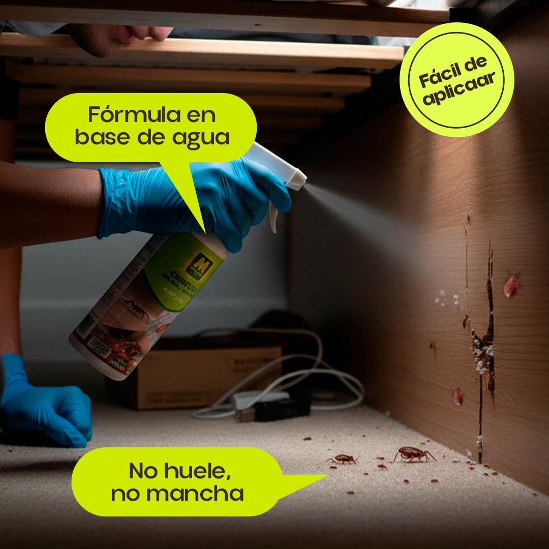 Insecticida contra CHINCHES, PULGAS Y ARAÑAS 500 ml Listo para su Uso MUY EFICAZ | Efecto durante 3 meses tras su aplicación | Sin Olor ni Manchas en Tejidos | Nexum Market (1)