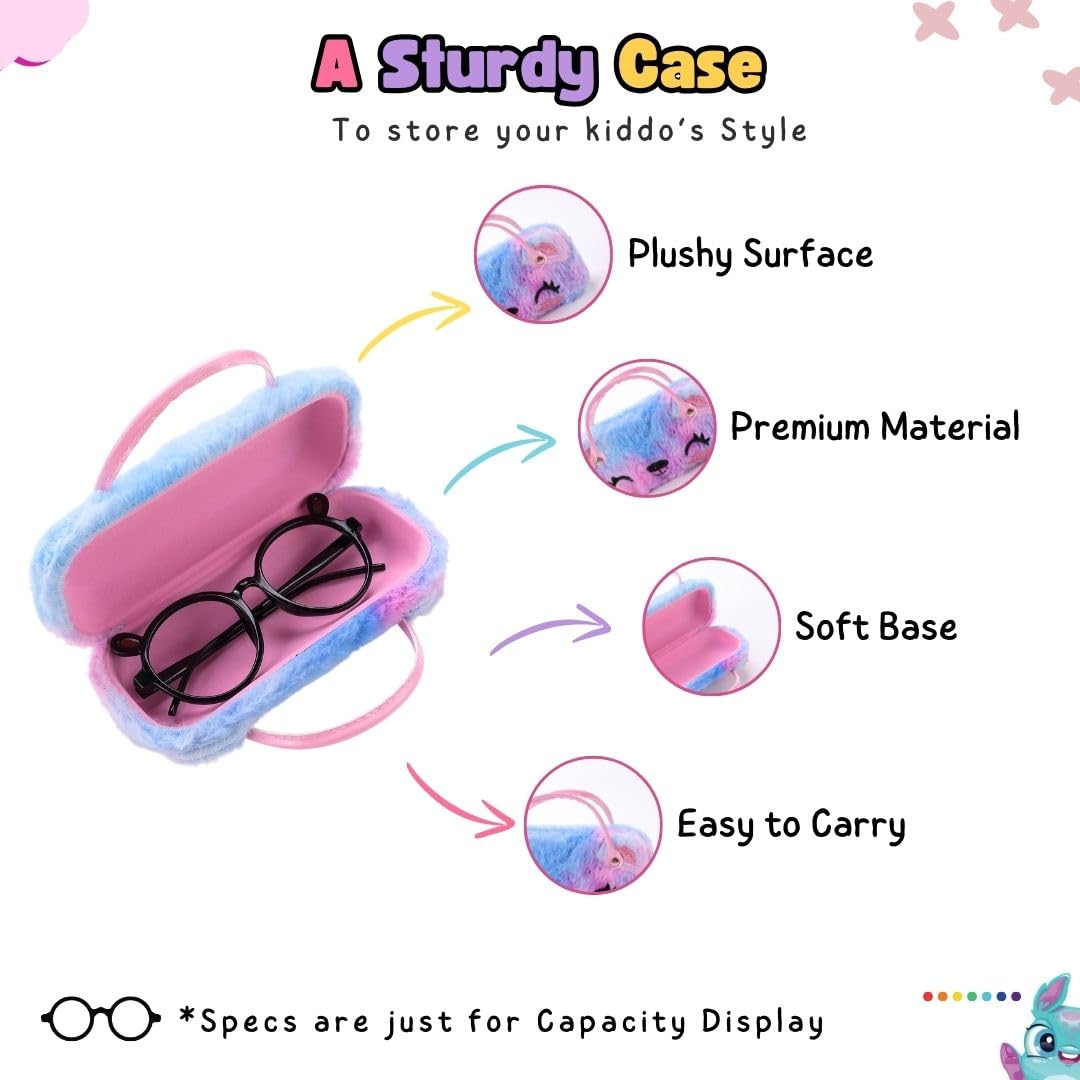 Tinker Squad Plush Specs Holder for Kids | Sunglasses Goggles Case Organizer Box for Travelling for Girls | Sunglass Spectacle Case Shades Holder Cover Spects Organizer Box | Mini Handbag for Girl - Image 4 thumbnail