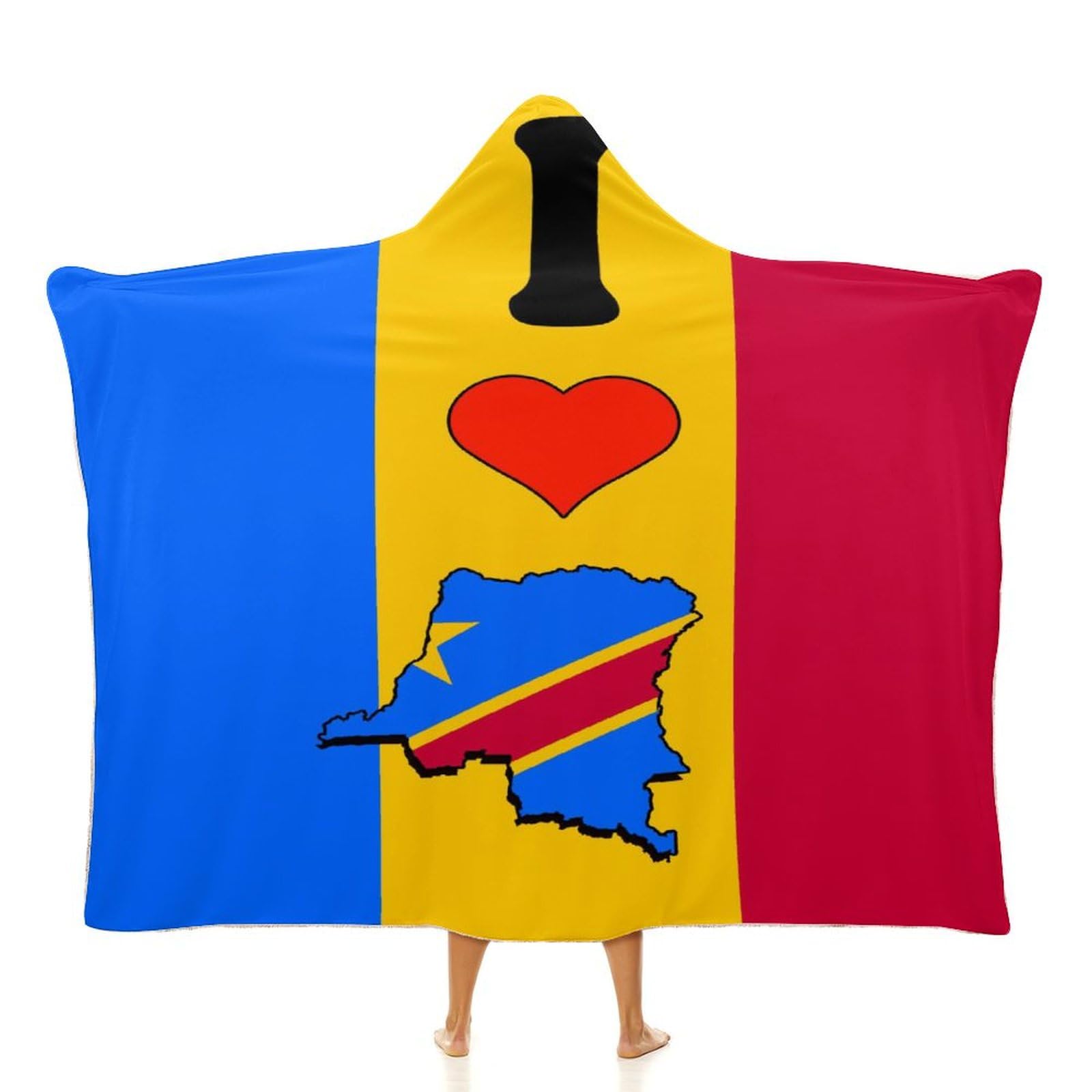 Couverture à capuche RDC 127x152 cm, cadeau idéal homme