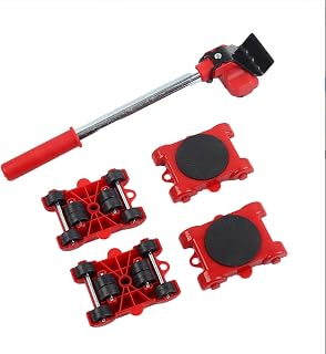 Easy Moving Furniture Lifter & Sliders Set – 220 Lbs Load, Smooth Glide Wheels, Floor-Safe Non-Scratch Design, Perfect for Home Kitchen Appliances & Office Heavy Furniture