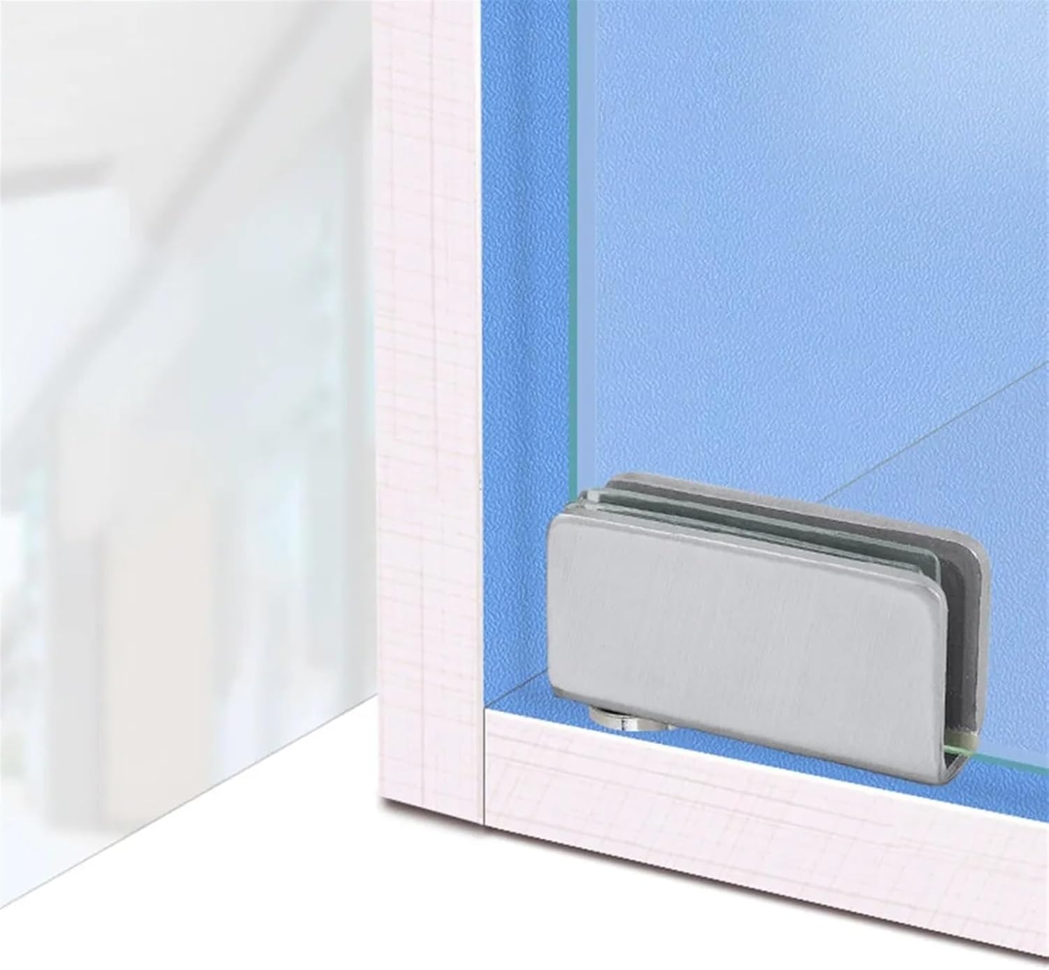 Accessory Door Hinges Adjustable Clamp Clip Cupboard for 5-8mm Glass Glass Metal Pack Pivot 2pcs Suitanle Supply