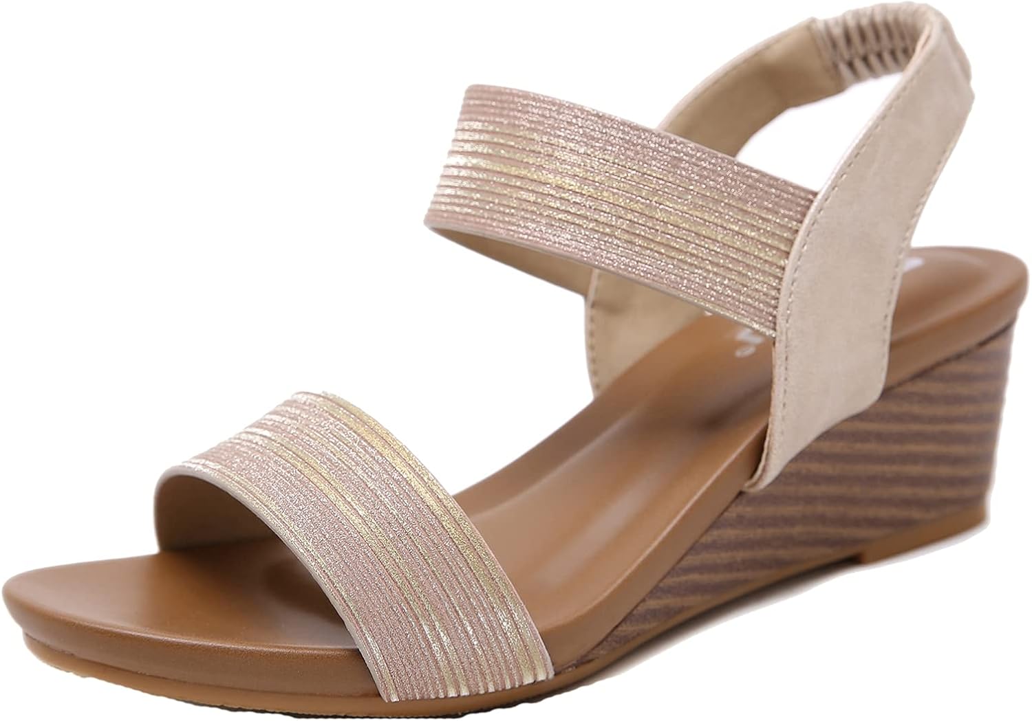 elastic slip on sandals