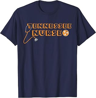 Tennessee Nurse Vintage Flag Stethoscope Proud Nurse Tshirt T-Shirt