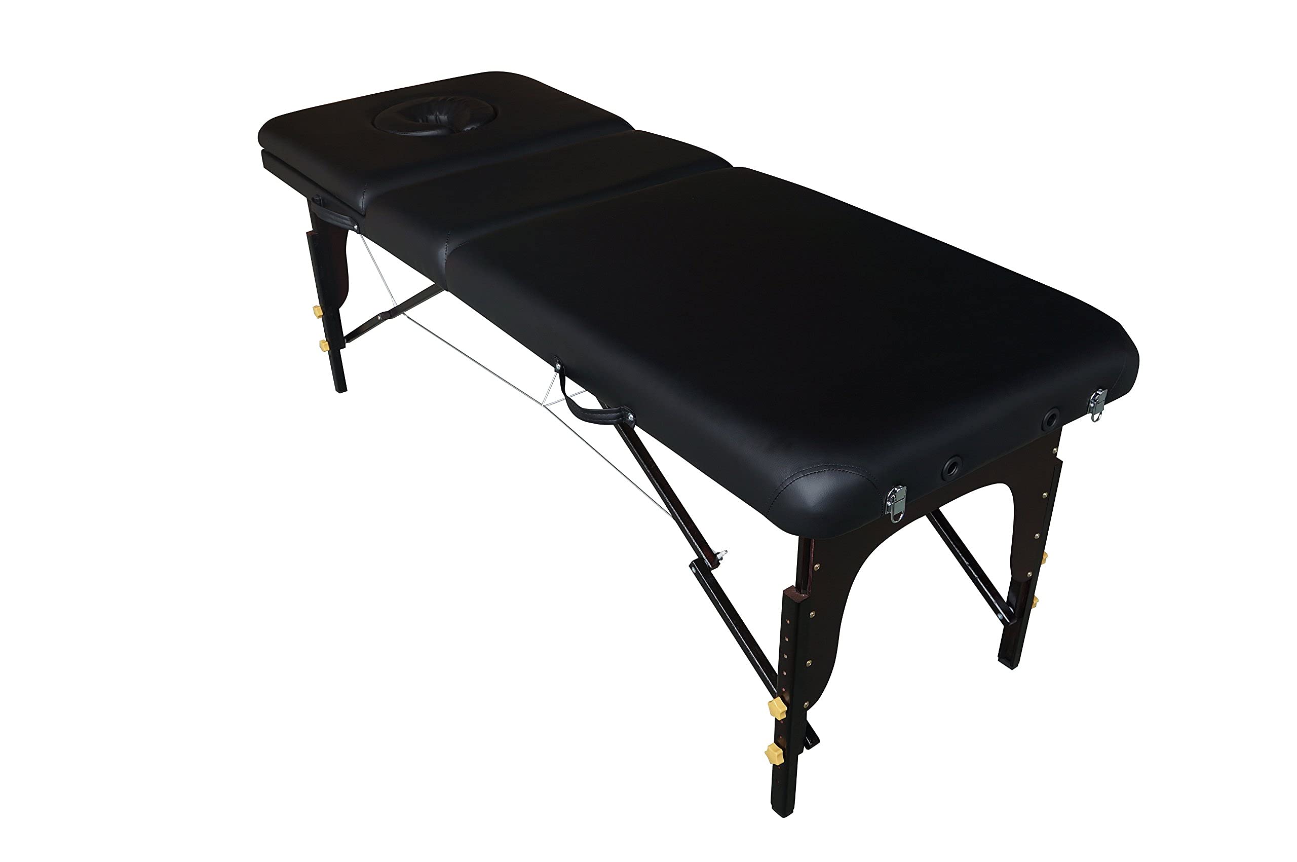 ZAR Lettino Robusto Pieghevole Massaggi Estetica Tattoo Nero
