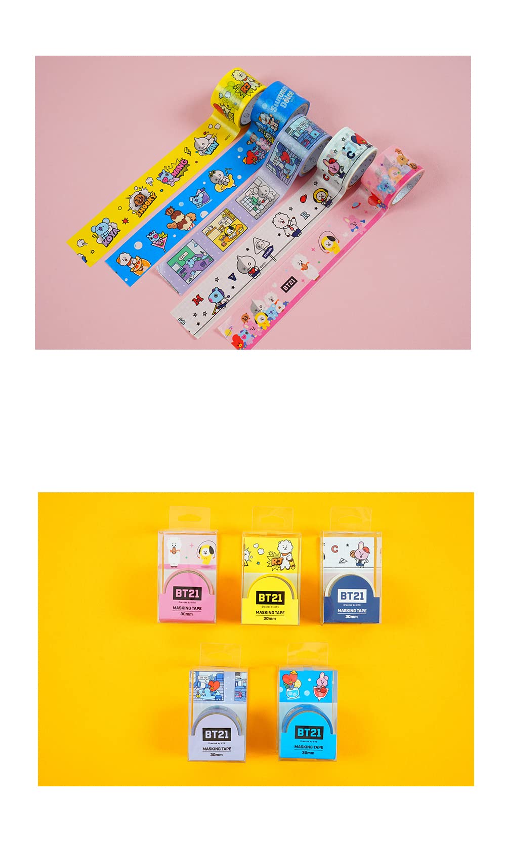 BTS マスキングテープ Amazon.co.jp: BT21 Bite Masking Tape【BTS公式グッズ