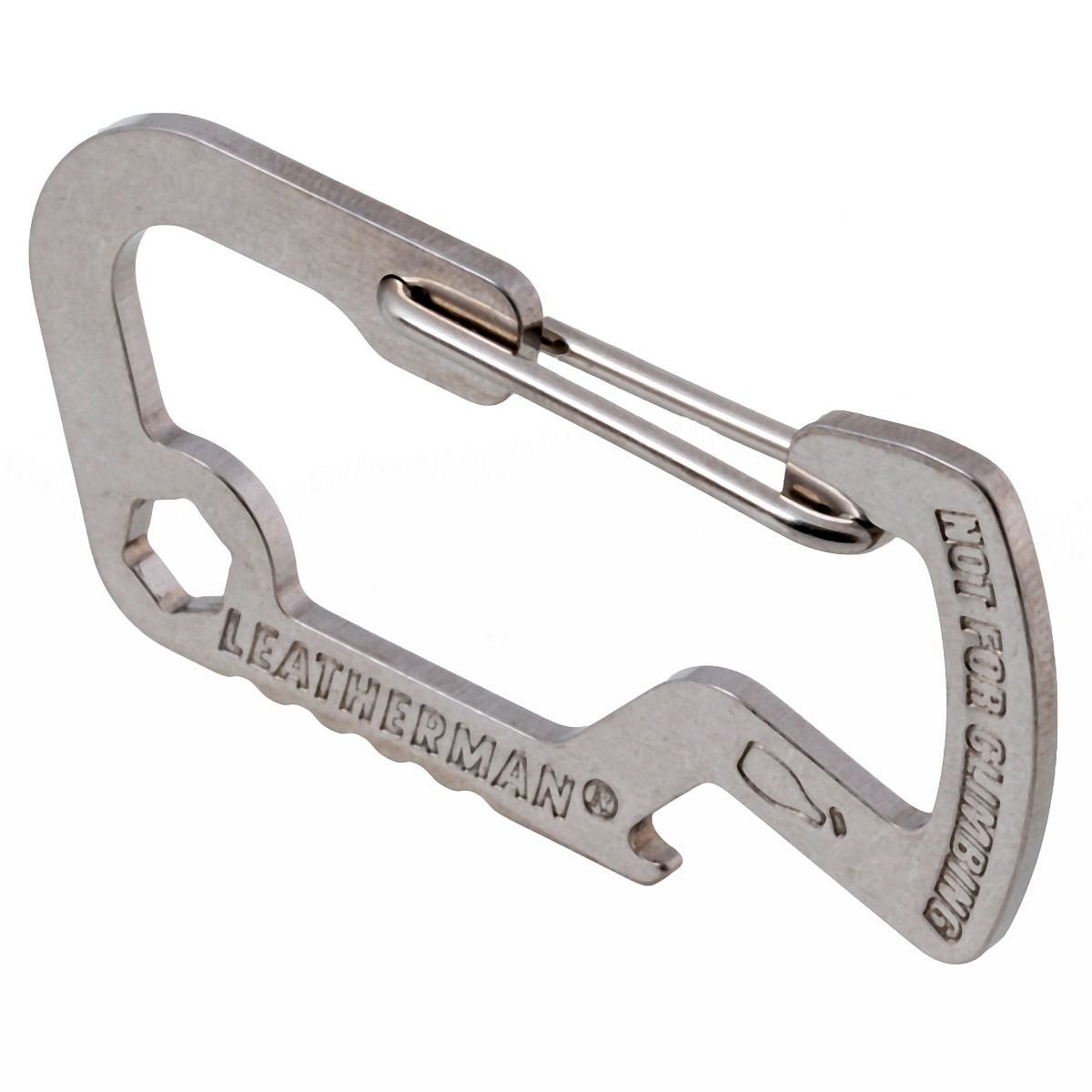 Leatherman Carabiner Accessory - Stainless Steel with Bottle Opener & Hex Wrench