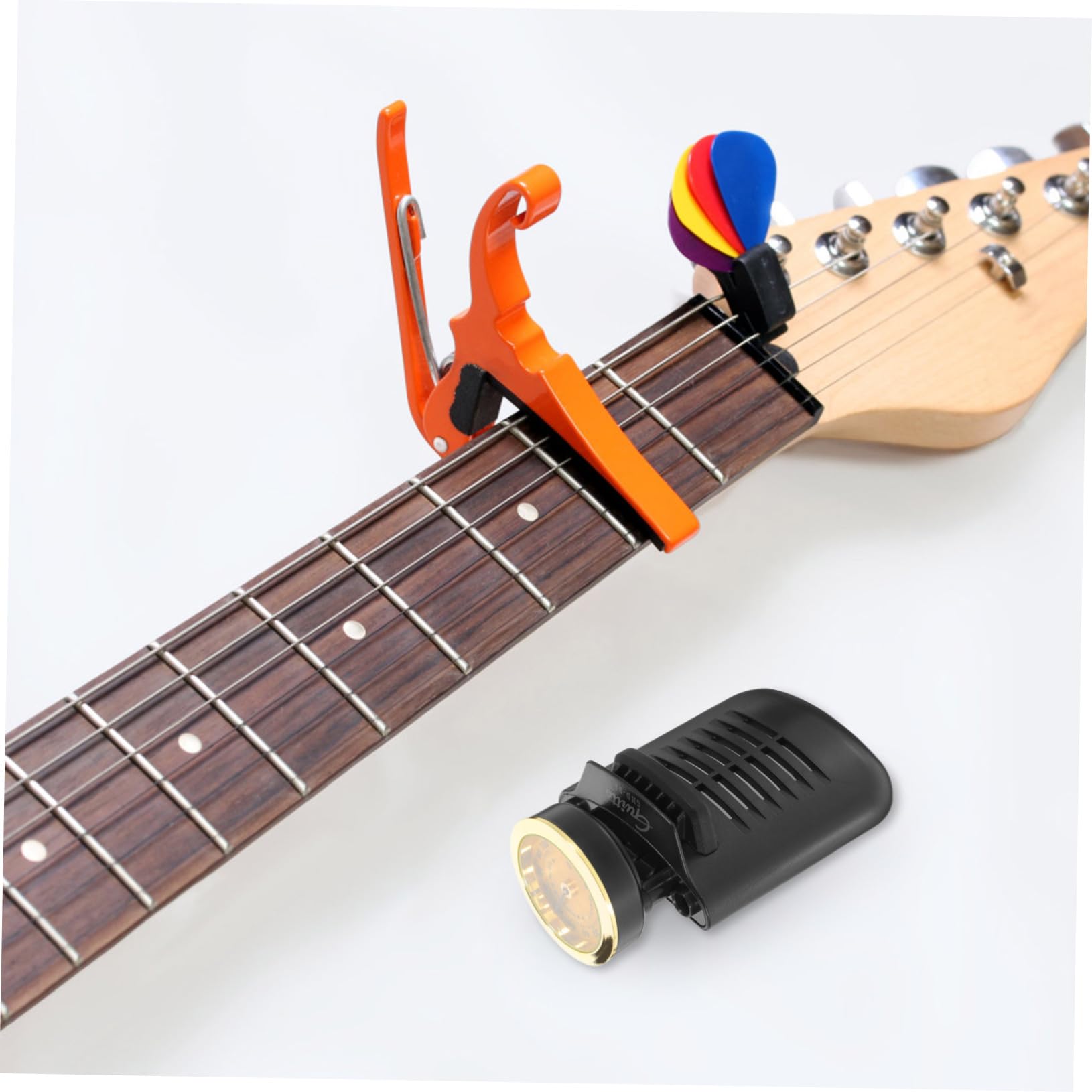 ibasenice 2pezzi Umidificatore Per Chitarra Acustica e Igrometro Portatile Materiale Design Con Spugna Per Umidificazione Senza Confusione Manutenzione Facile Per Chitarre e Ukulele Durata