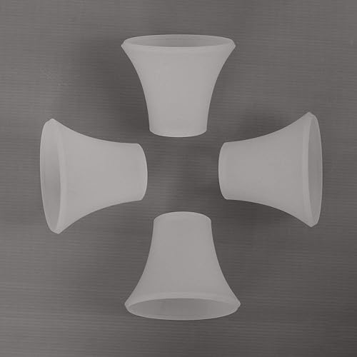 Miniatura 5 de 4 paquetes de campana en forma de lámpara de vidrio esmerilado reemplazo para ventilador de techo Kit de iluminación colgante accesorio A00049
