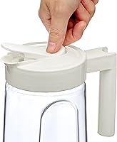 Vista 8 de Amazing Abby - Slim - Tritan Pitcher (64 oz), Unbreakable Plastic Water Pitcher with Lid, BPA-Free, Heat-Resistant, Dishwasher-Safe, Great for Both