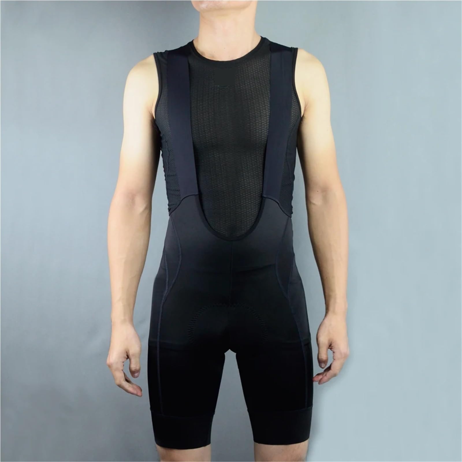 Culotte Corto de Ciclismo con Tirantes y badana for Hombre, Ideal for Ciclismo de Carretera, Apto for 7-8 Horas de Ciclismo. para Ciclismo(L)