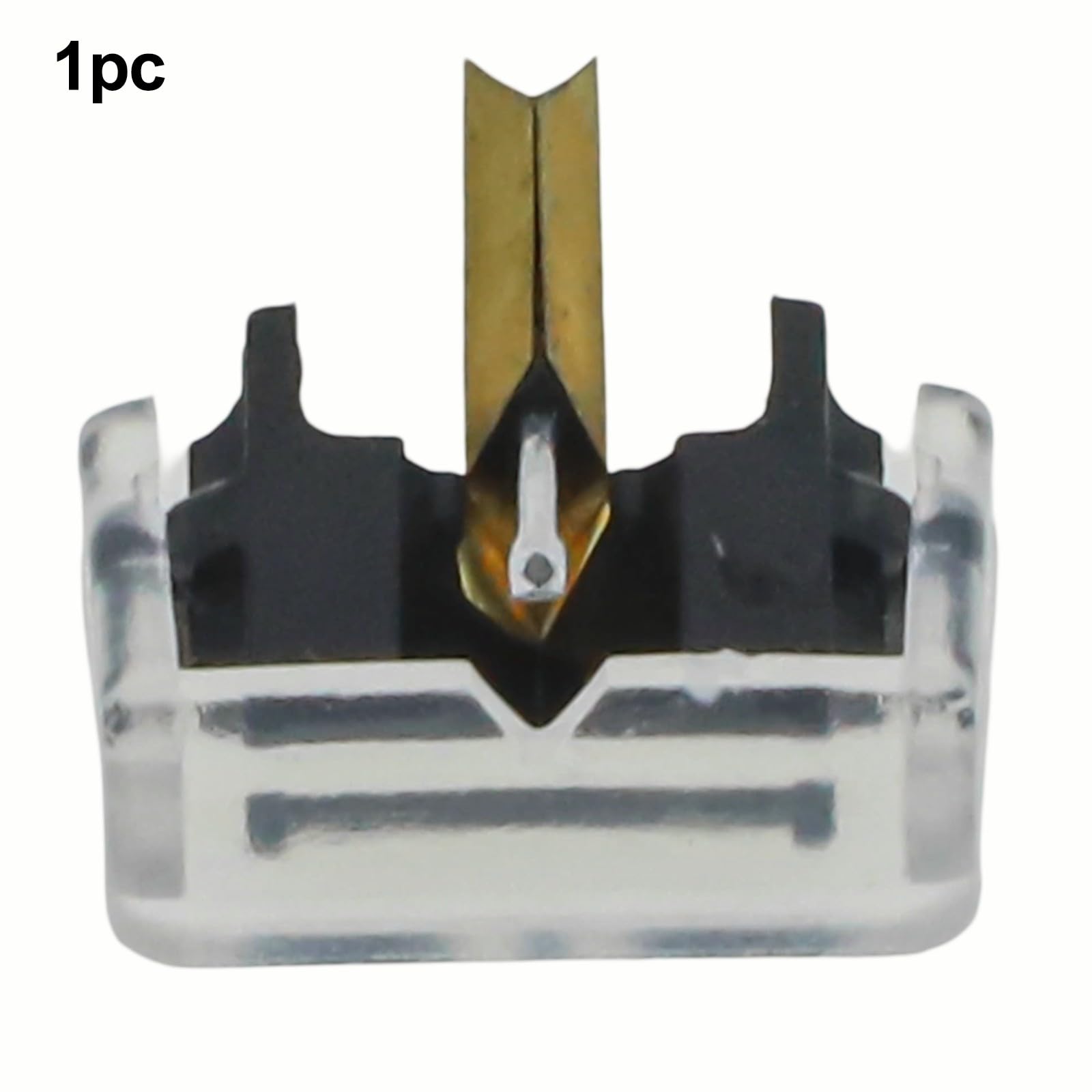 Puntina di ricambio per giradischi Shure M44G M44-7 M55E, in alluminio e plastica, colore nero