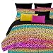 Street Revival Rainbow Leopard Queen Comforter Set, Multi
