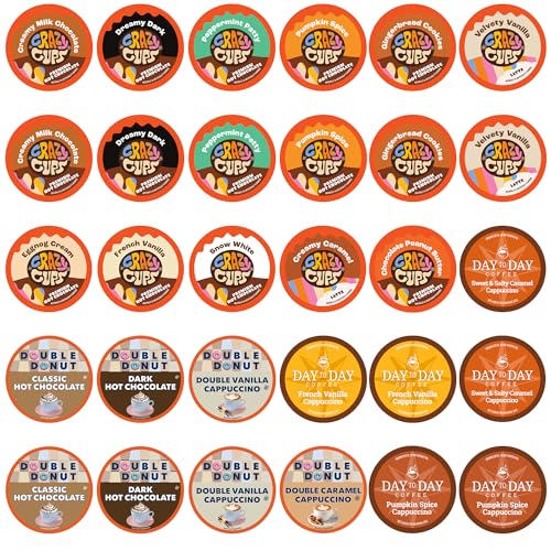 Cappuccino & Hot Chocolate Variety Pack, 30 Kcups