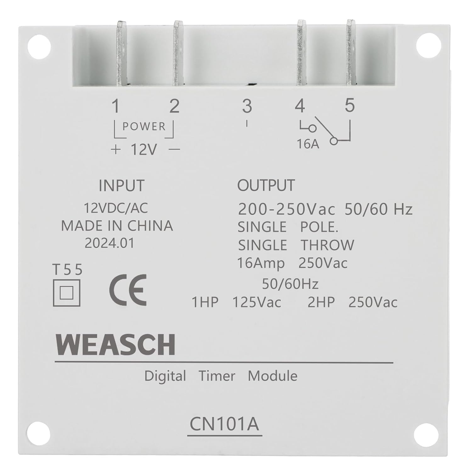 10Pcs Timer Switch, CN101A, DC/AC 12V 16Amp, Digital LCD Power Programmable Timer Time Relay Switch, Supports 28 Scheduled Times Daily or Weekly (10)