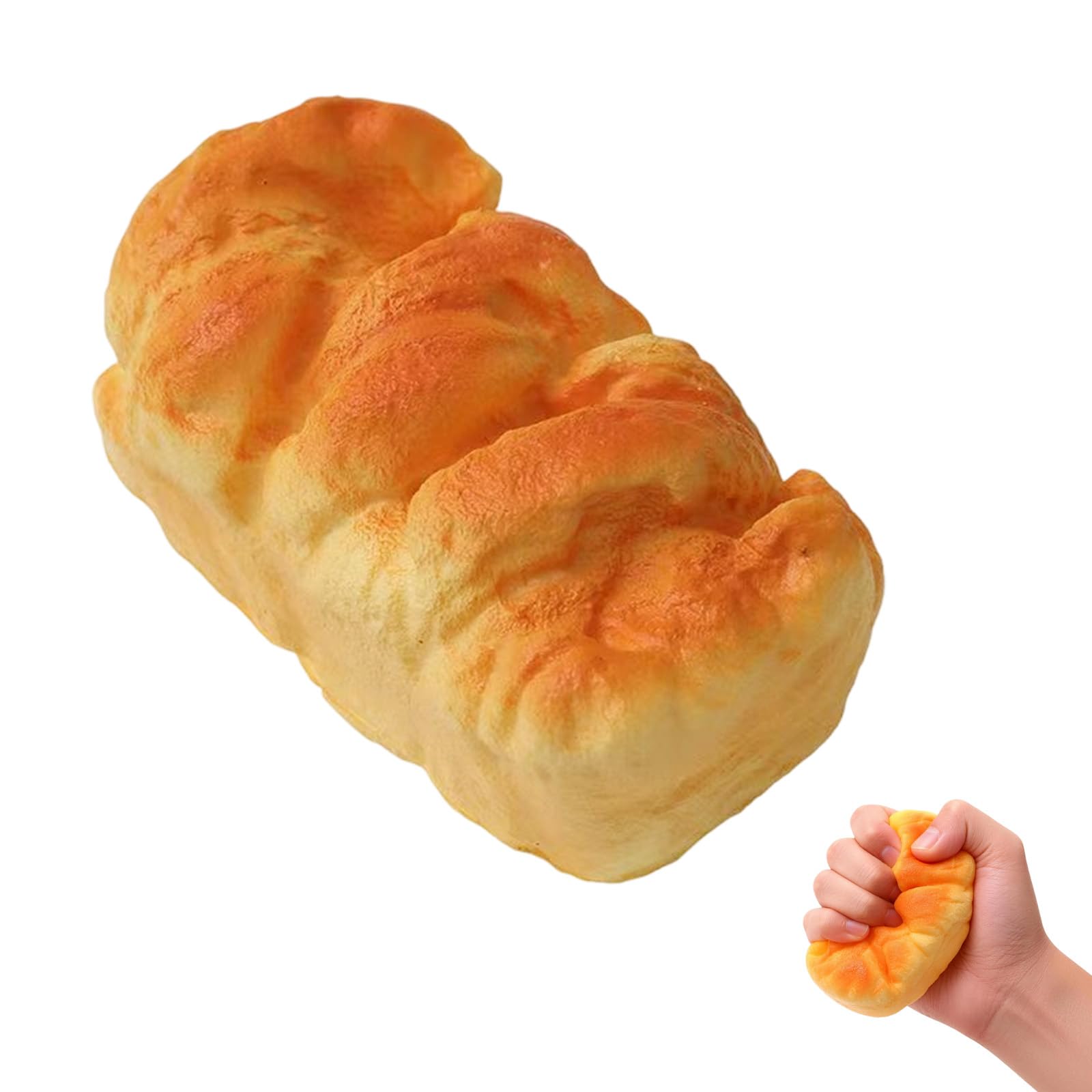 Bread Squishy Toy, Slow Rising Bread Realistic Food Squishy Fidget toys for Adult, Soft PU Material, Stress Relief Toys for Office Home