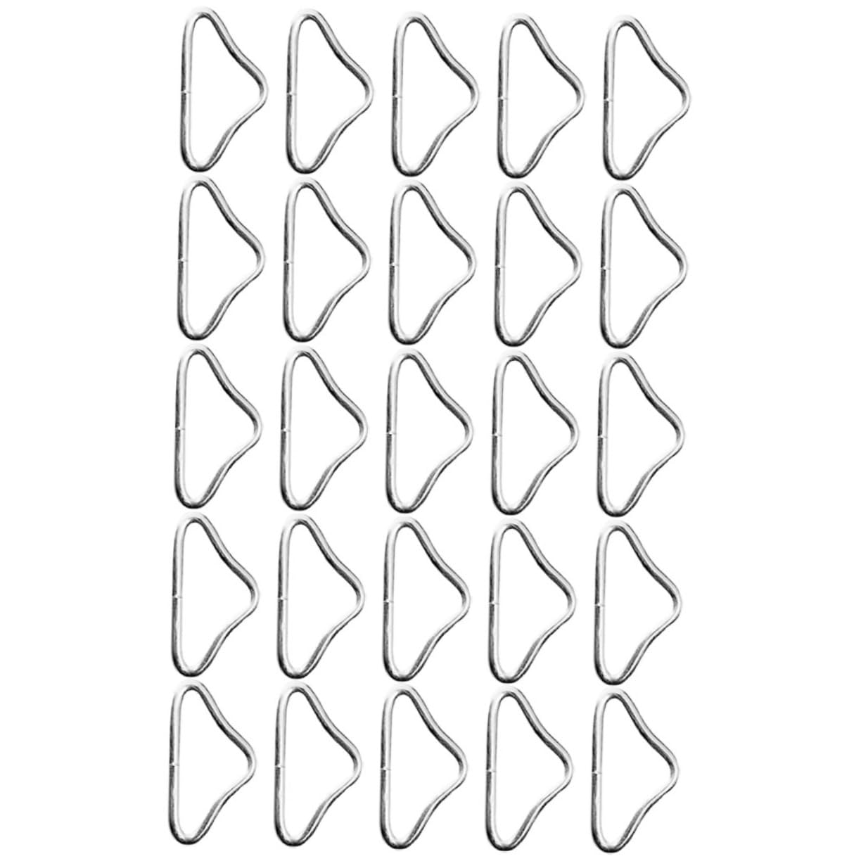 Lot De 30 Boucles Triangulaires Métalliques Pour Trampoline – Anneaux De Rechange Robustes En Acier Galvanisé, Fixation Solide Et Durable
