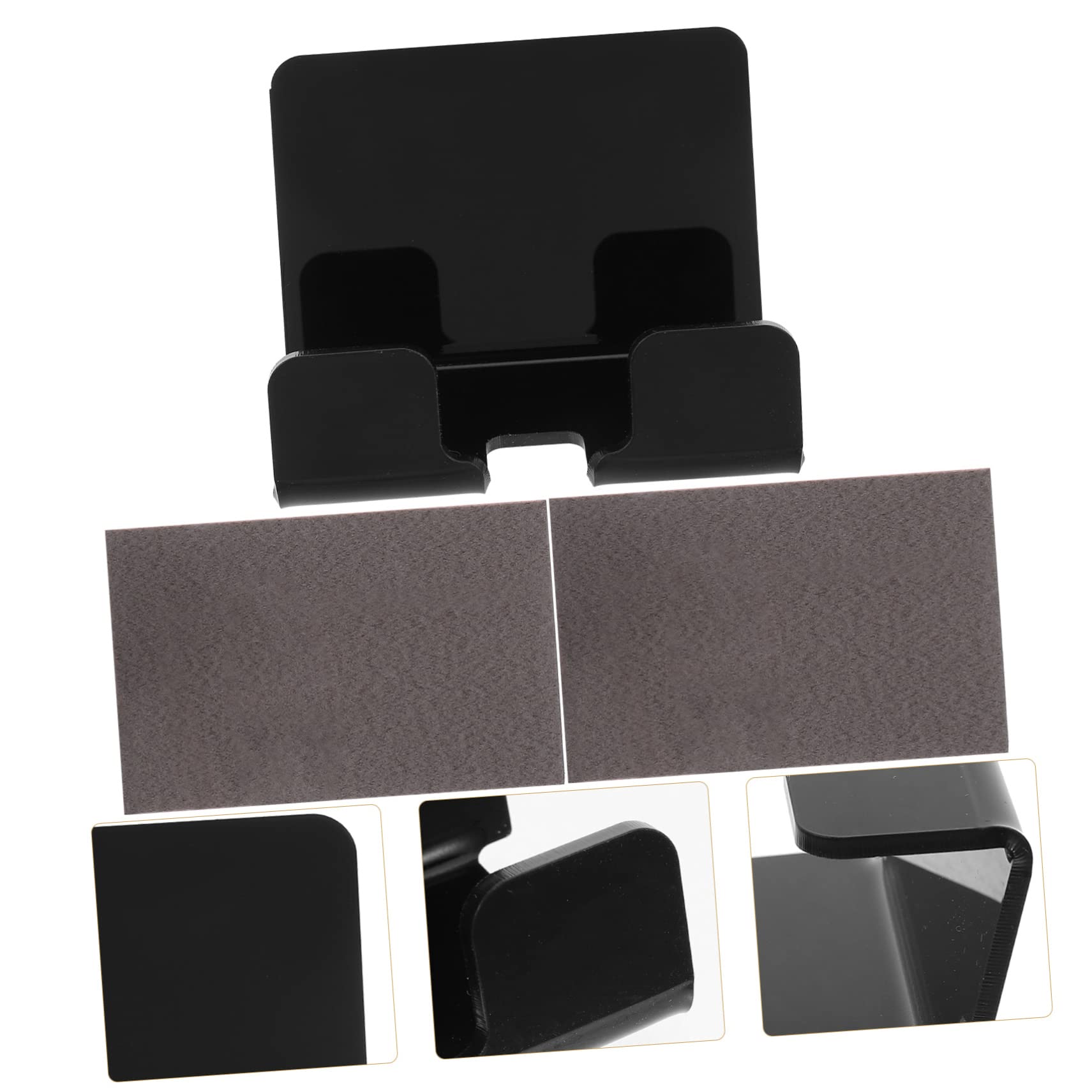 UKCOCO 4piezas Soporte Adhesivo para Teléfono Móvil Montado Pared Estante De Carga Práctico para Hogar y Oficina Diseño Multifuncional y Ahorro De Espacio