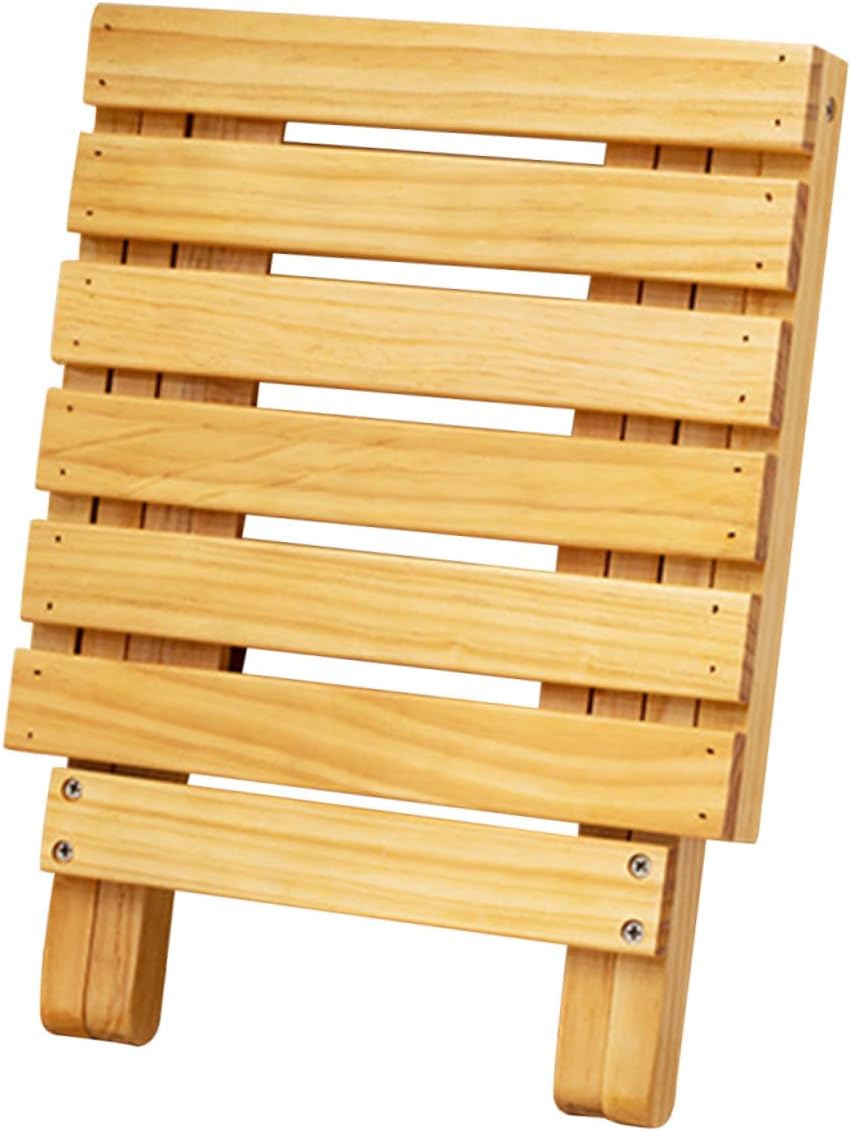 Garneck Wooden Plant Stand Flower Pot Stool Outdoor Wine Tables Portable Table