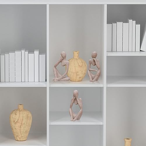 Miniatura 6 de Juego de esculturas de arte abstracto, estatua de pensador, decoración de habitación, figuras coleccionables, regalos, colección de escritorio de