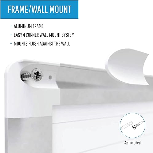 Miniatura 4 de MasterVision Planificador magnético de porcelana platino de borrado en seco de 1 x 2 pulgadas, 36 x 24 pulgadas, marco de aluminio (CR0630830)