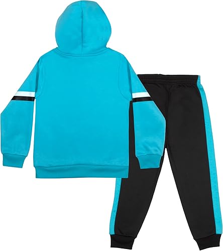 Miniatura 2 de Marvel Avengers Spider-Man Black Panther Miles Morales - Conjunto de forro polar de 2 piezas, sudadera con capucha y pantalones para niños