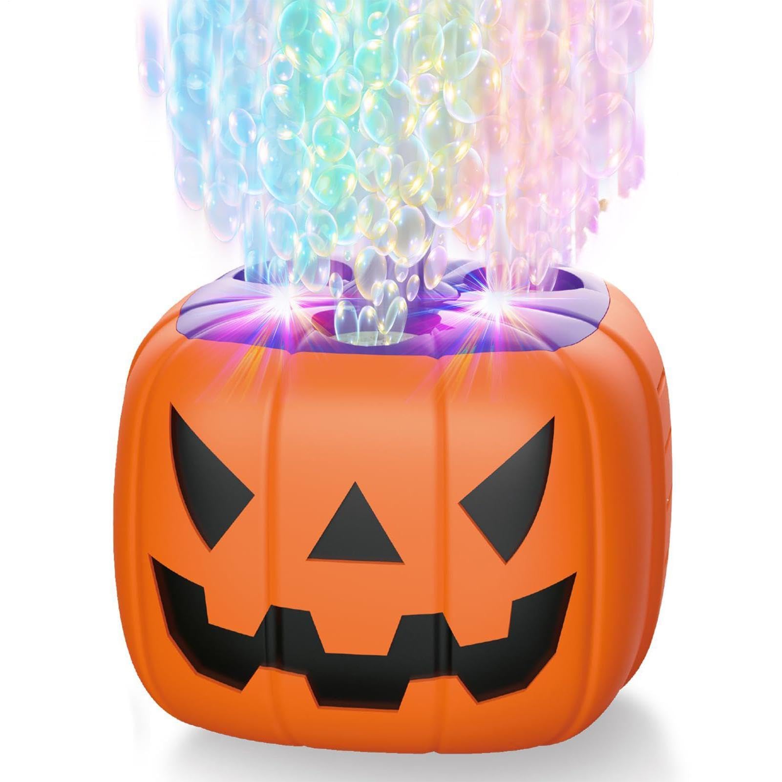 Máquina de burbujas calabaza para animar reuniones y fiestas 8