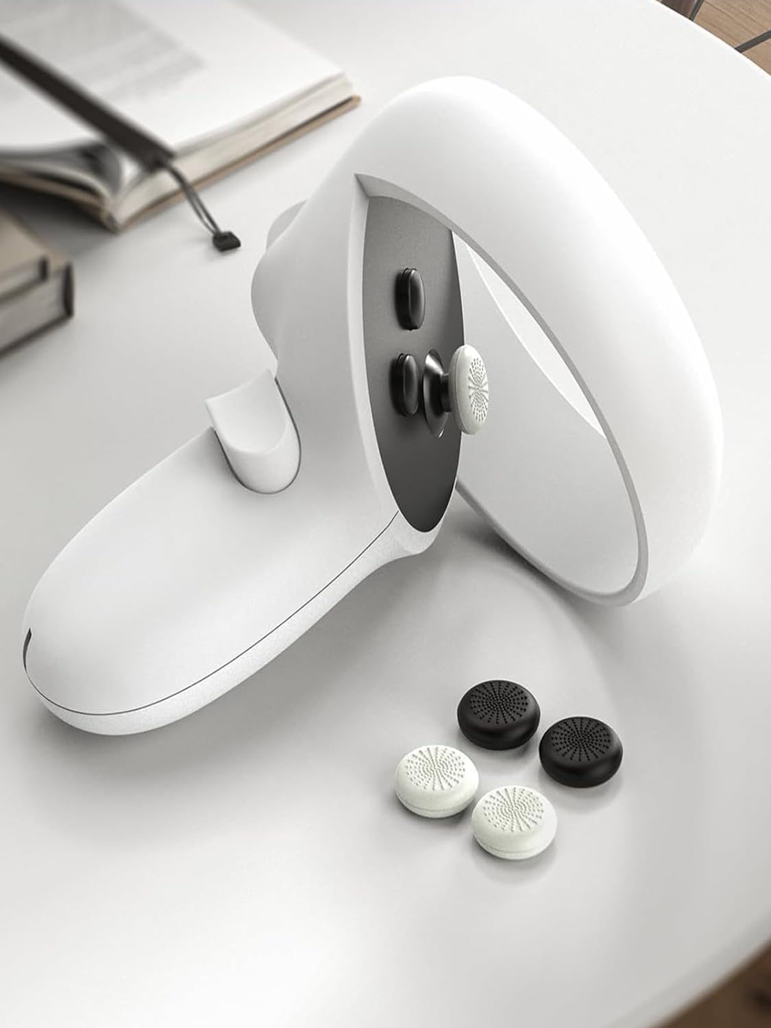 Joystick Repair Kit for Oculus Quest 2 Controller, Replacement Accessories for Meta Quest 2 Controller: 4 Joysticks, T5 Screwdriver, Tweezer, Pry Tool, 4 Protective Caps for Oculus 2 Controller