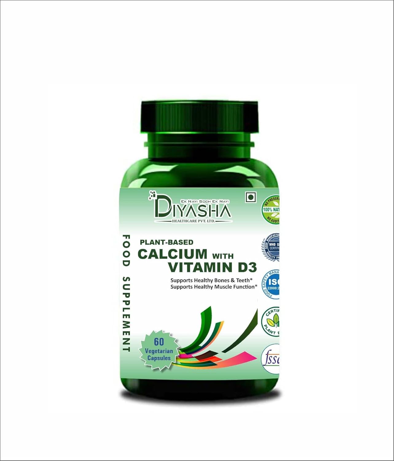 Plant Base Natural Calcium And D3 Vitamin D3 Calcium Capsules Amazon