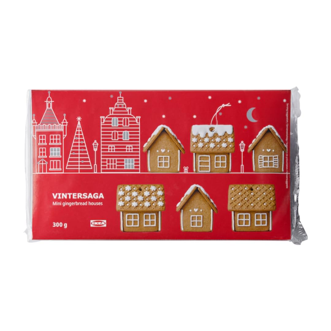 Gingerbread House Kit 300g (Mini) – Holiday Cookie Decorating Set with Pre-Baked Pieces, Icing, and Decorations, For Christmas Parties,Gifting, Easy Assembly and Creative Family Entertainment