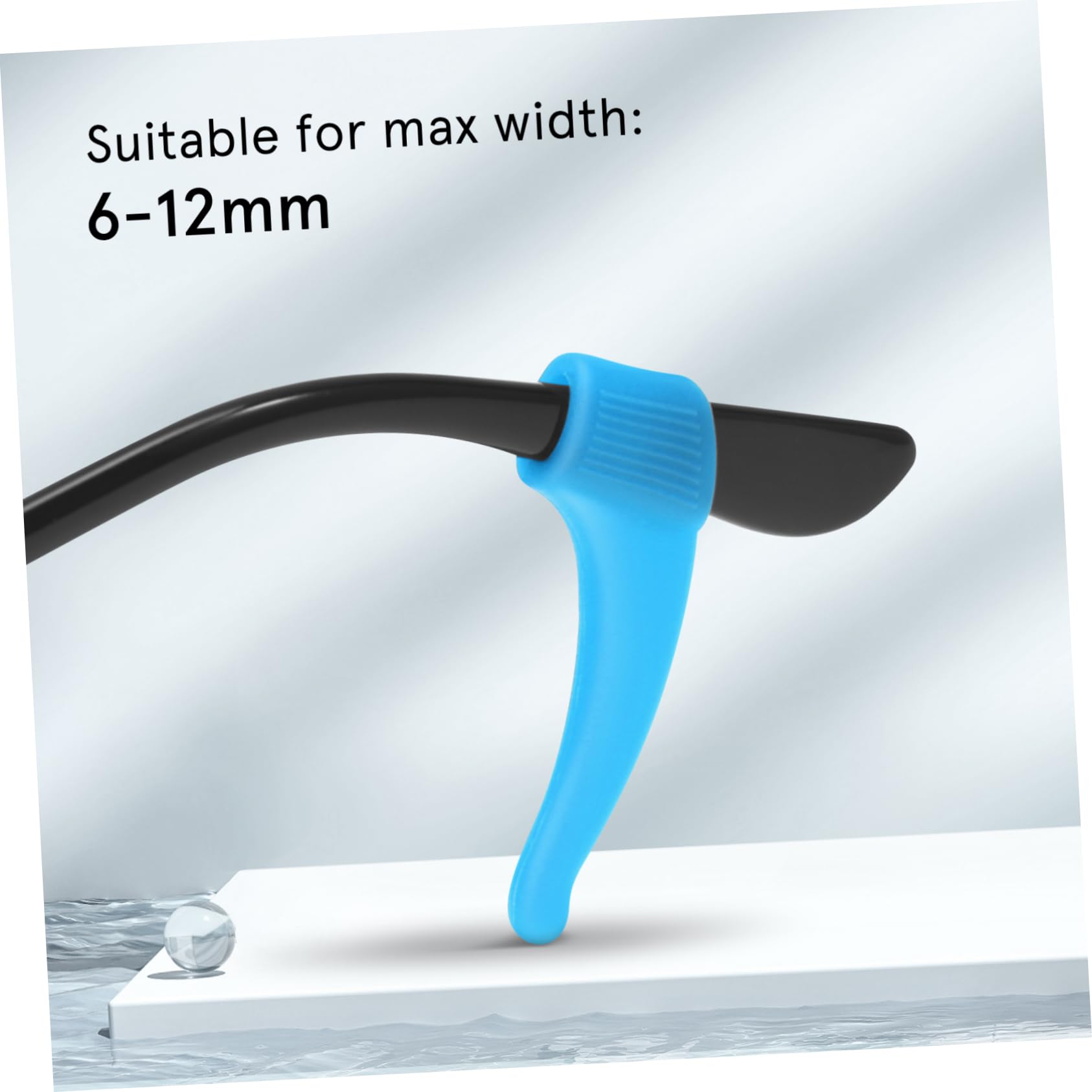 NUOBESTY 12paar Silikon Brillenbügelpolster Mit Rutsch Effekt Elastisch Und Verstellbar Für Geeignet Für Outdoor Und Reise