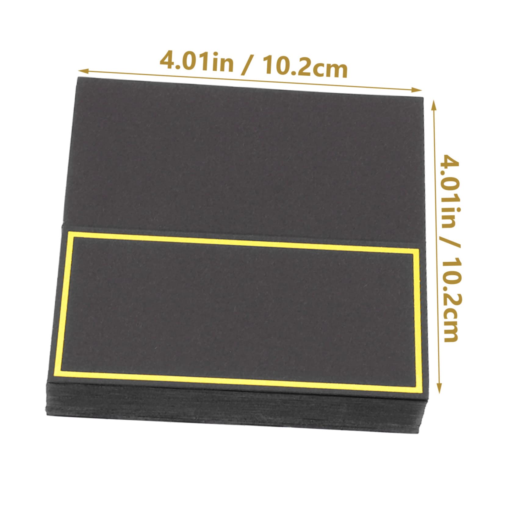 STOBOK 150stücke Elegante Platzkarten Mit Goldfolienprägung Für Hochzeiten Feste Und Bankette Blanko Tischkarten Für Gäste Mit Stilvollem Design Für Personalisierte Namensschilder