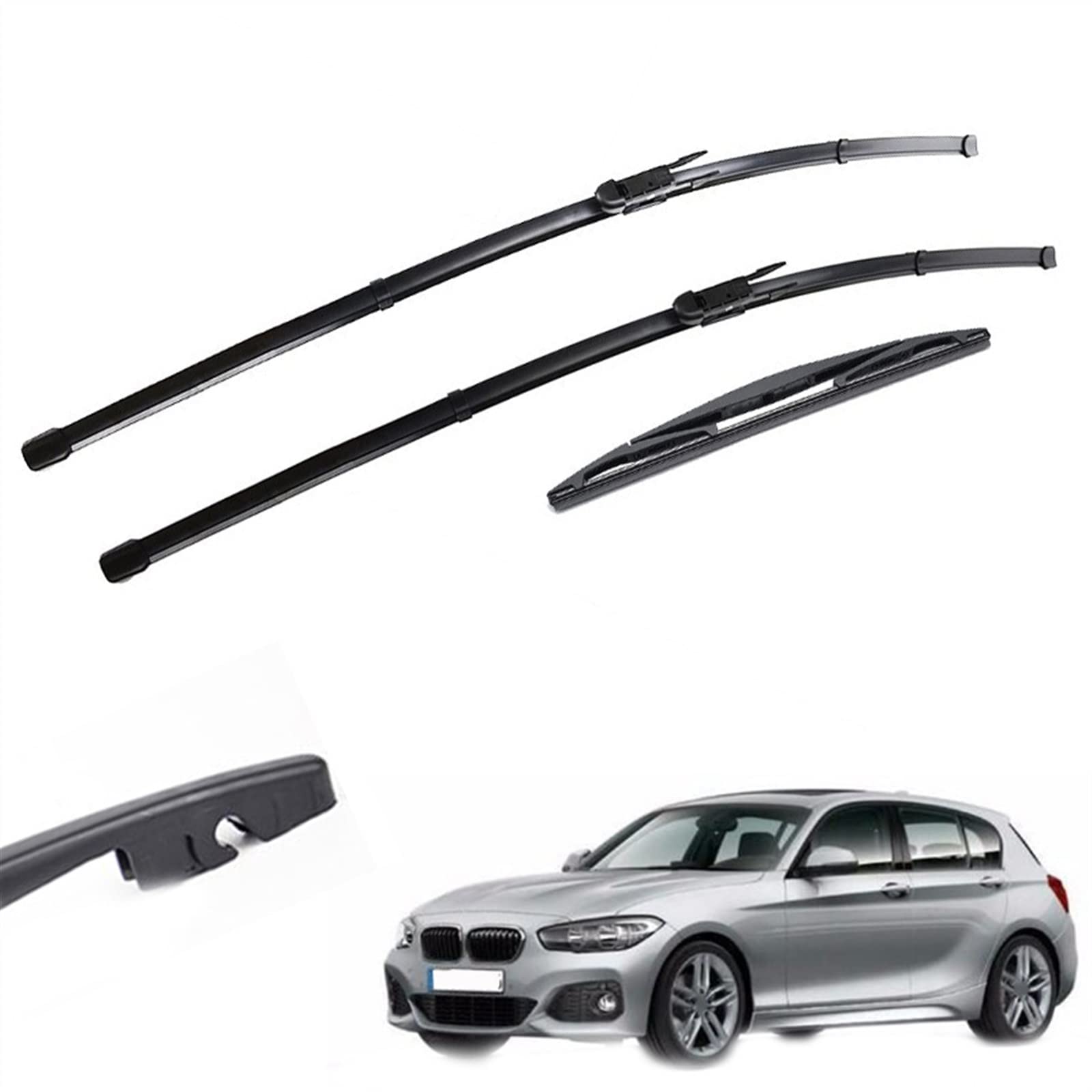 Auto Tergicristallo 22''18''12'' Set Di Spazzole Tergicristallo Anteriore E Posteriore Per BMW Serie 1 F20 F21 2011 2012 2013 2014 2015 2016 2017 2018 2019 Tergicristallo