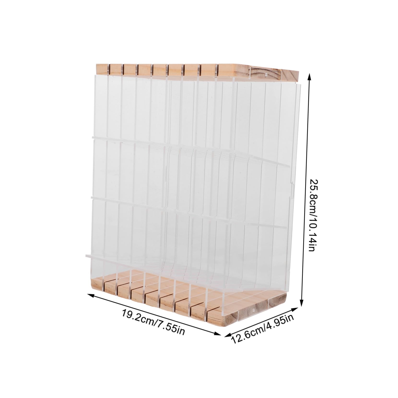 EXCEART Acryl und Holz Multifunktionaler Stifteorganizer Schulbeginn Party