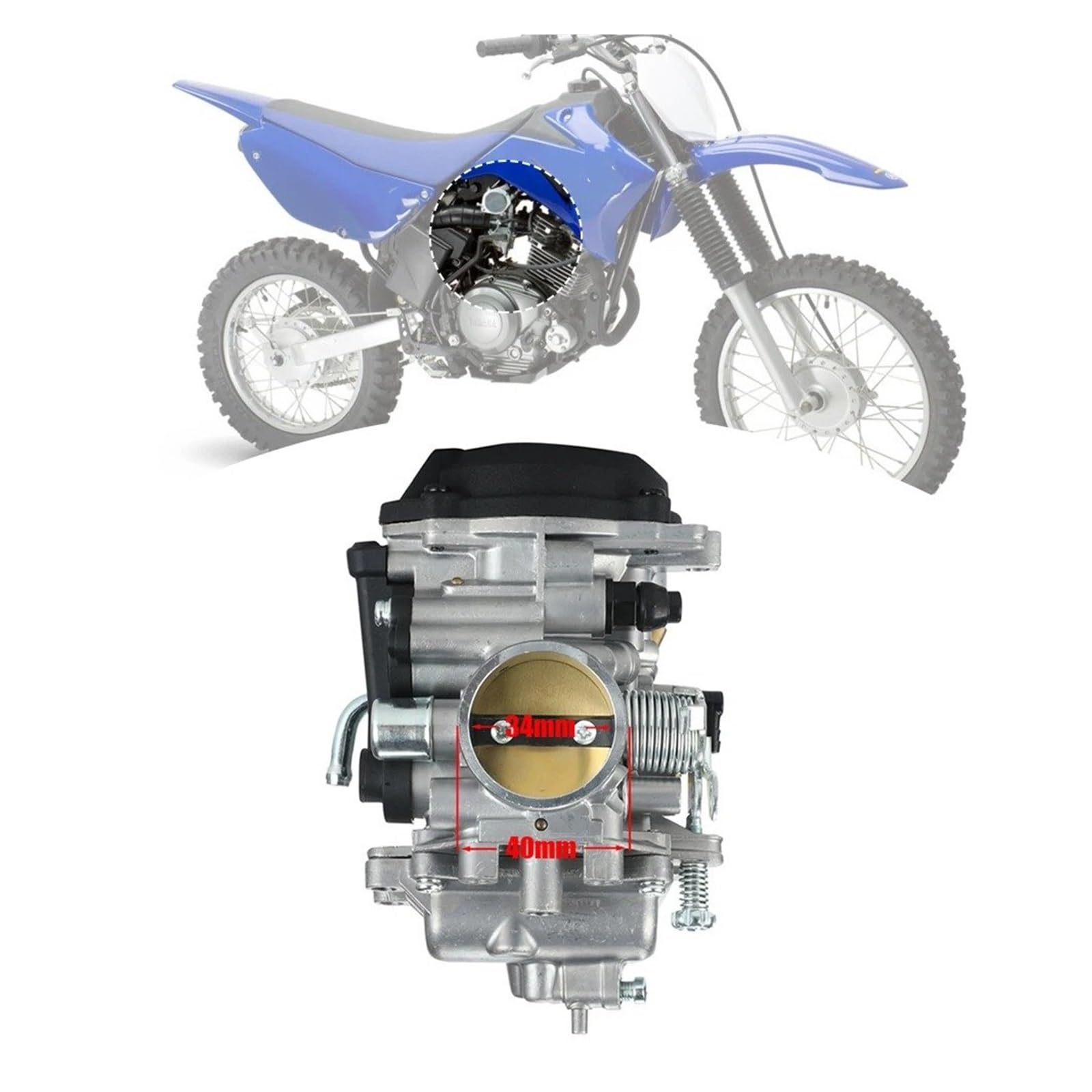 Motosierra Carburador Carburador Para TTR225 Para TTR-225 1999 2000 2001 2002 2003 2004 Conjunto De Carb 5FG-14901-00-00