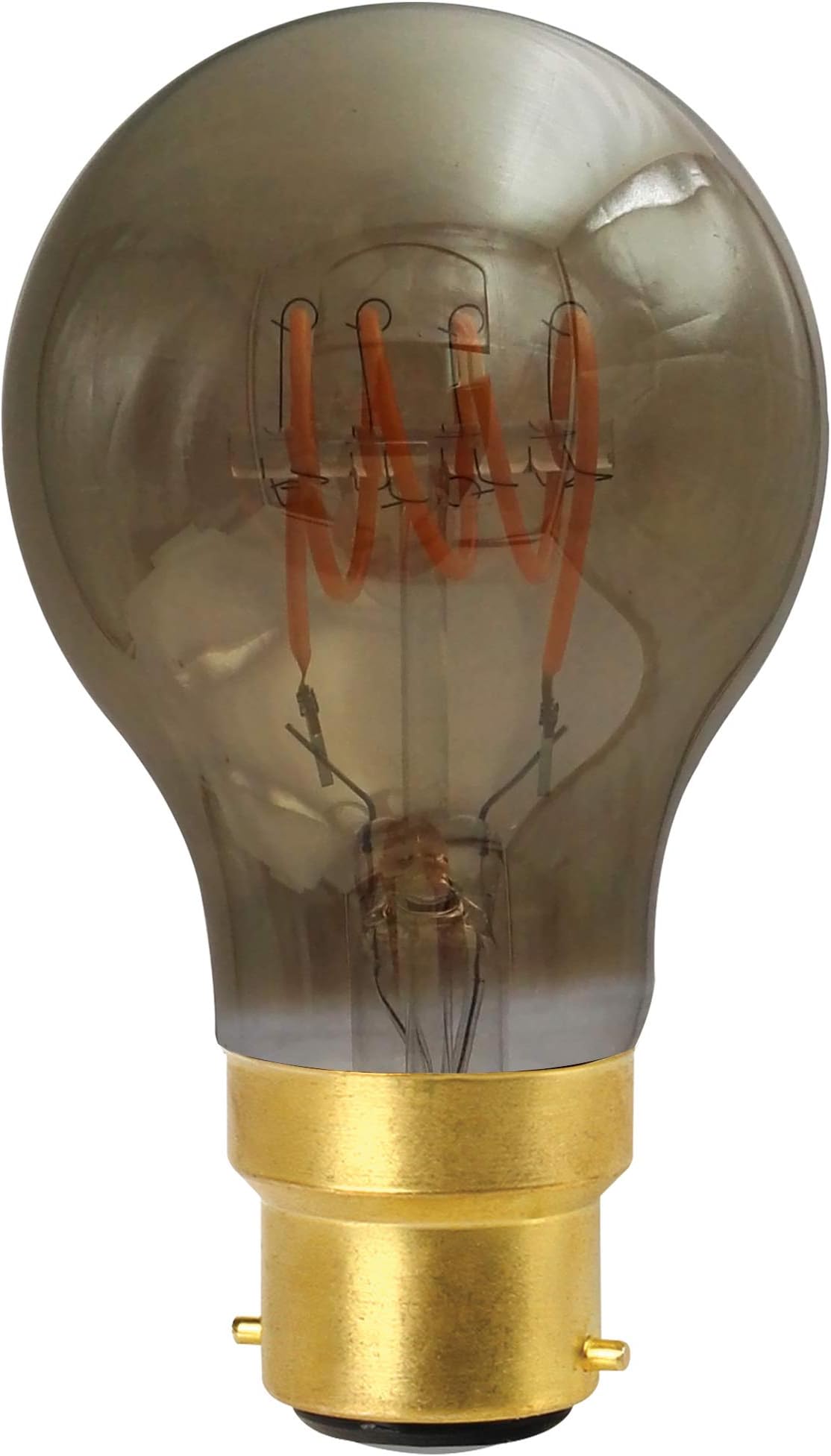 Girard Sudron 716668-LED GLS A60 LED Looped Filament Lightbulb Lamp, E27 (ES Edison Screw Cap), Smokey, Very Warm White, 160 Lumens, Dimmable, 4 W