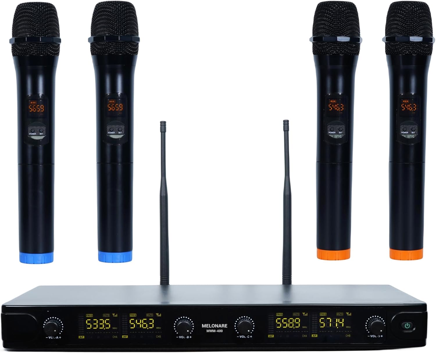 MELONARE UHF Wireless Microphone System, QuadChannel